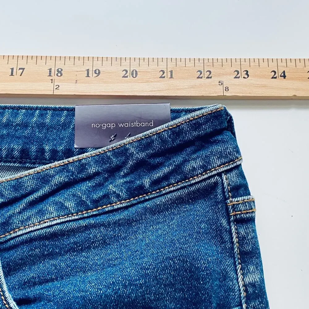 Ava & Viv Jeans Plus 26 High Rise 90s Straight Ankle Stretch Medium Wash New
